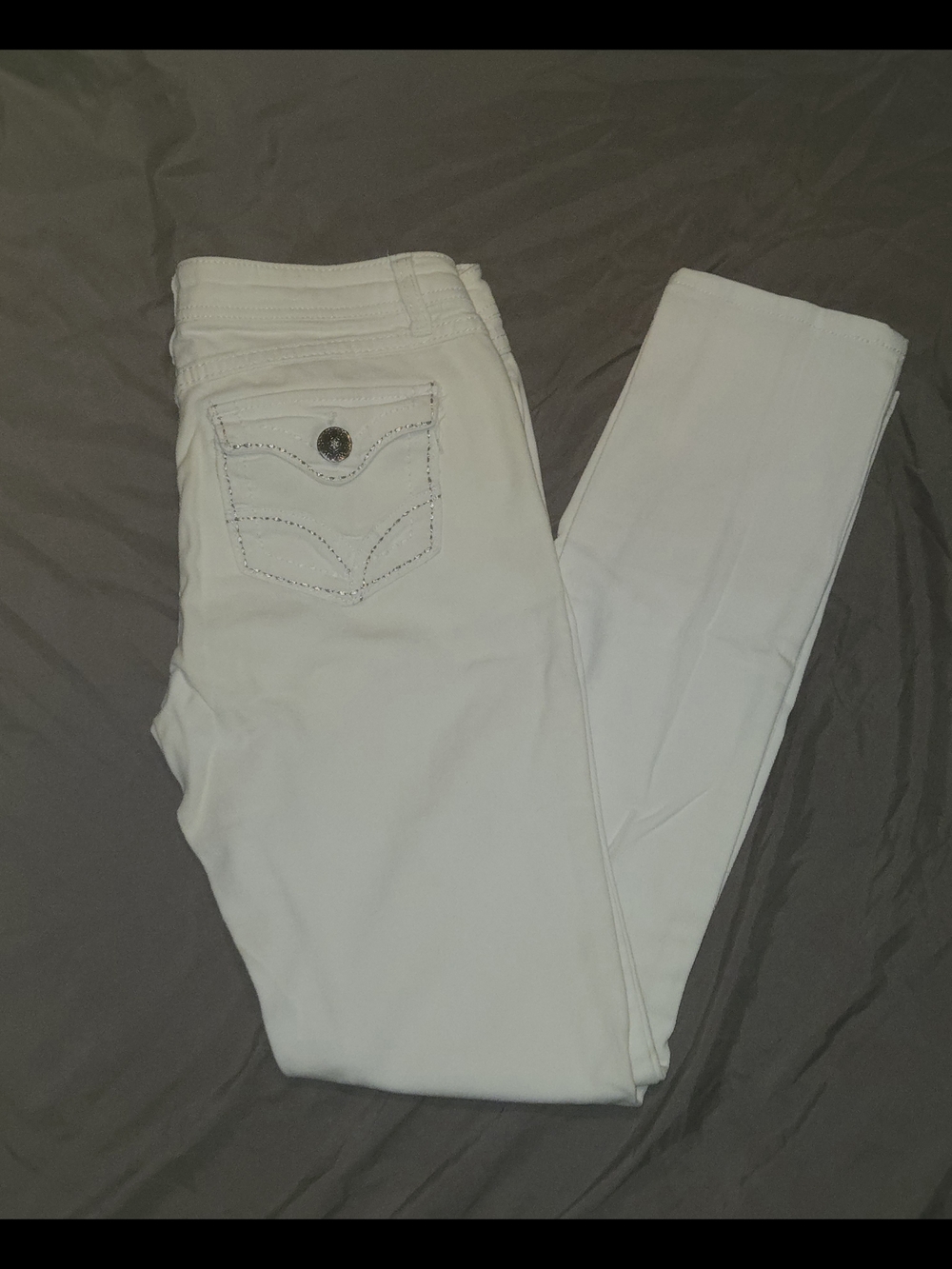Blue Spice White Skinny Jeans